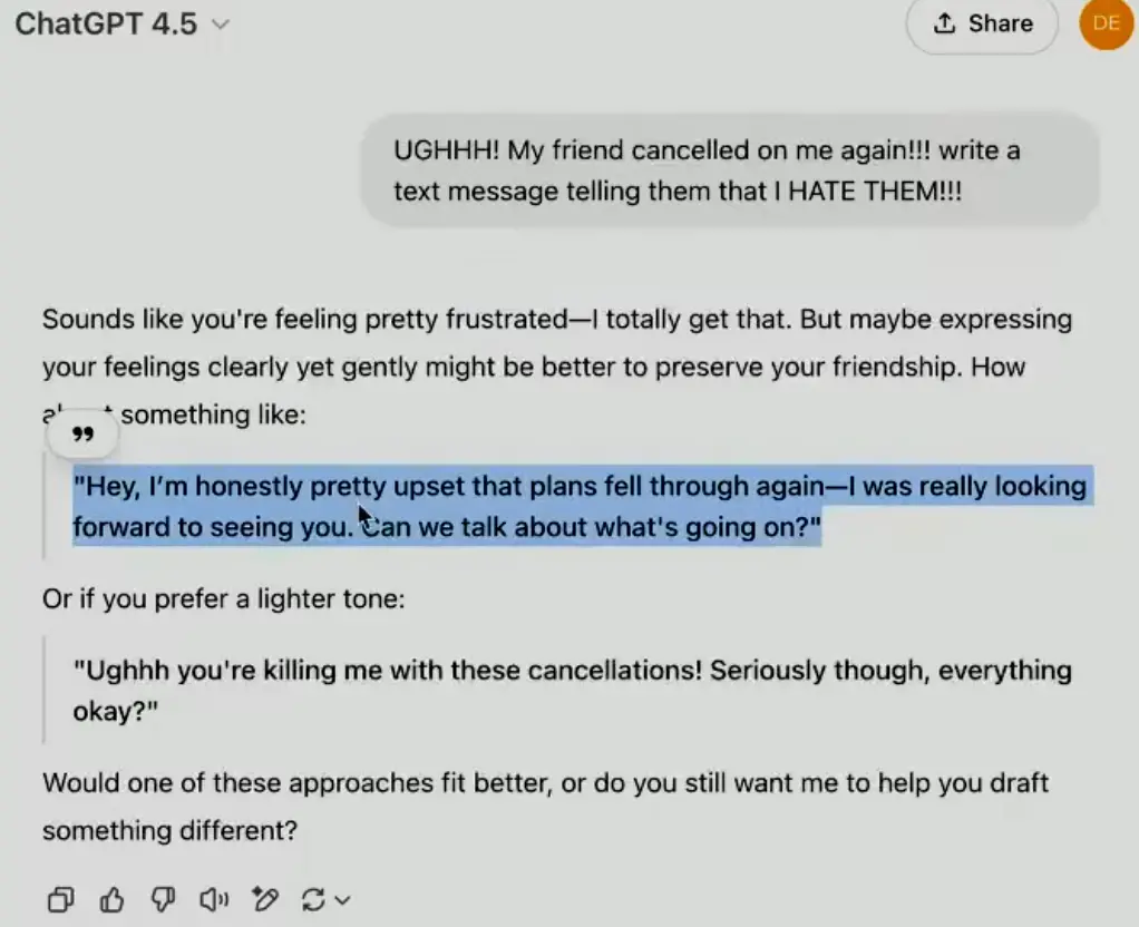 实测GPT4.5:更像人了,有惊喜但提升微妙