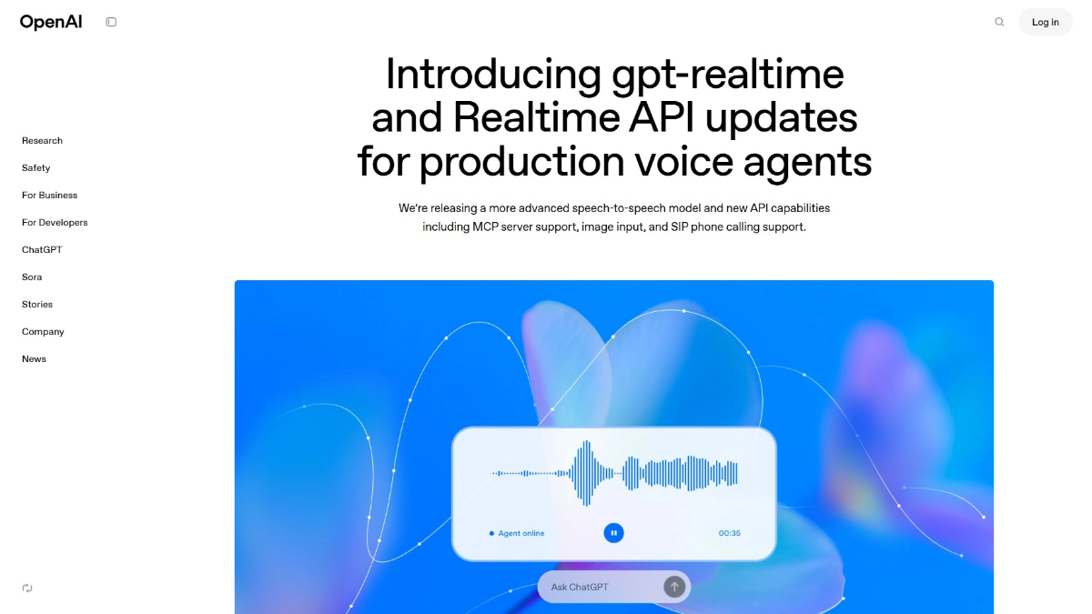 gpt-realtime - OpenAI最新推出的AI语音模型